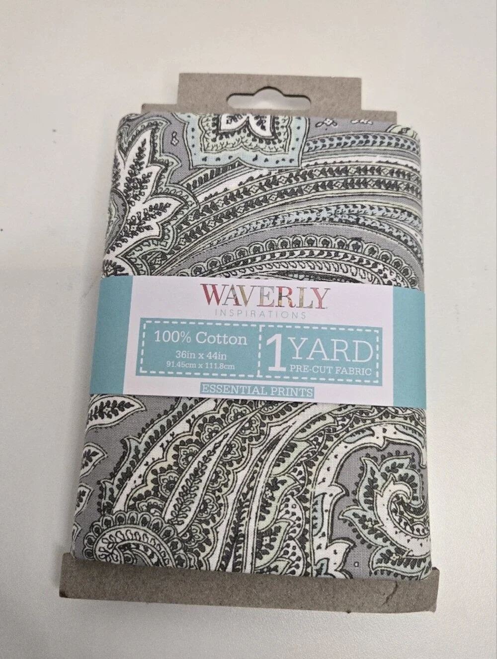 Waverly Inspirations Essential Prints Dew Grey 1 Yard 36